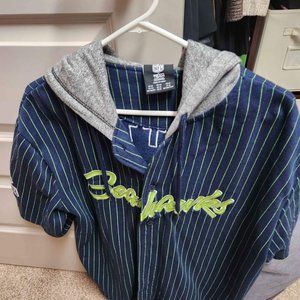Women's Seahawks mid-sleeve hooded sweatshirt